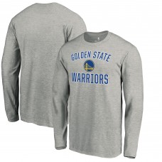Golden State Warriors Heather Gray Victory Arch Long Sleeve T-Shirt