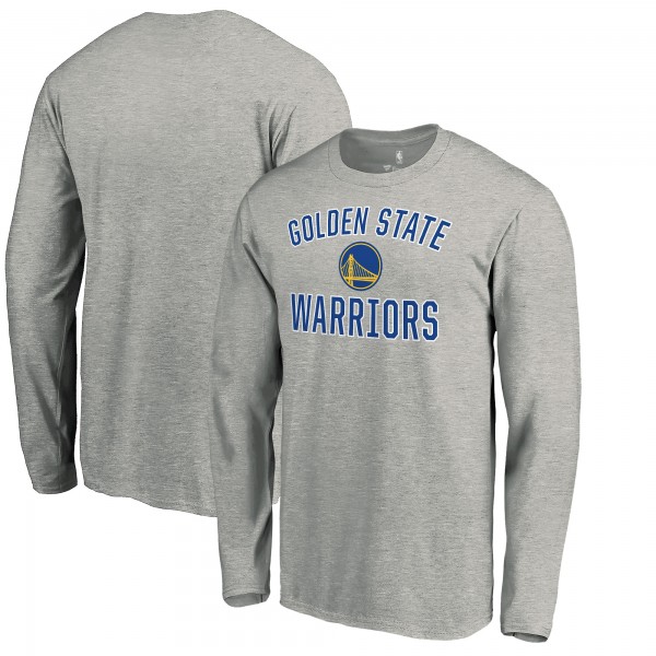 Golden State Warriors Heather Gray Victory Arch Long Sleeve T-Shirt