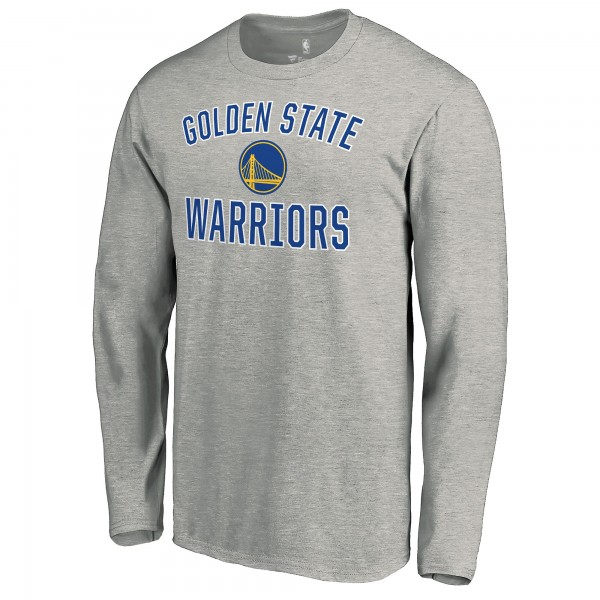 Golden State Warriors Heather Gray Victory Arch Long Sleeve T-Shirt