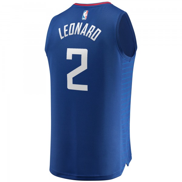 Игровая форма  Kawhi Leonard LA Clippers Youth 2019/20 Fast Break Replica Blue - Icon Edition