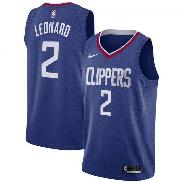 Игровая майка Kawhi Leonard LA Clippers Nike 2019/20 Swingman Blue - Icon Edition - оригинальная джерси НБА
