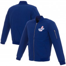 Бомбер Los Angeles Dodgers JH Design Nylon with Embroidered Logo - Royal