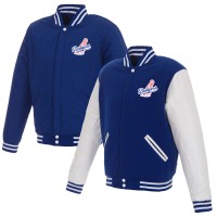 Куртка на кнопках Los Angeles Dodgers JH Design Reversible Fleece - Royal/White