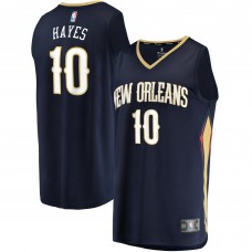 Игровая майка Jaxson Hayes New Orleans Pelicans Fast Break Replica Navy - Icon Edition