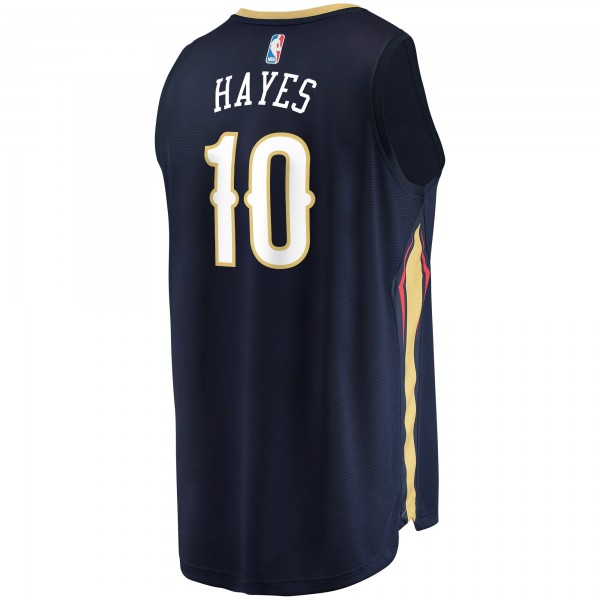 Игровая майка Jaxson Hayes New Orleans Pelicans Fast Break Replica Navy - Icon Edition - оригинальная джерси НБА