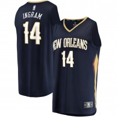 Игровая майка Brandon Ingram New Orleans Pelicans Fast Break Replica Navy - Icon Edition