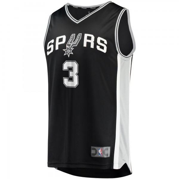 Игровая майка Keldon Johnson San Antonio Spurs Fast Break Replica Black - Icon Edition - оригинальная джерси НБА