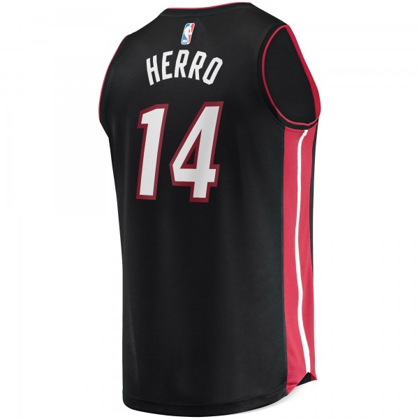 Игровая джерси Miami Heat Tyler Herro Fanatics Black Fast Break Replica - Icon Edition