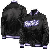 Куртка на кнопках Toronto Raptors Mitchell & Ness Youth Hardwood Classics Satin Raglan - Black