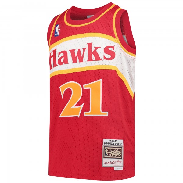 Игровая форма  Dominique Wilkins Atlanta Hawks Mitchell & Ness Youth 1986-87 Hardwood Classics Swingman Throwback - Red