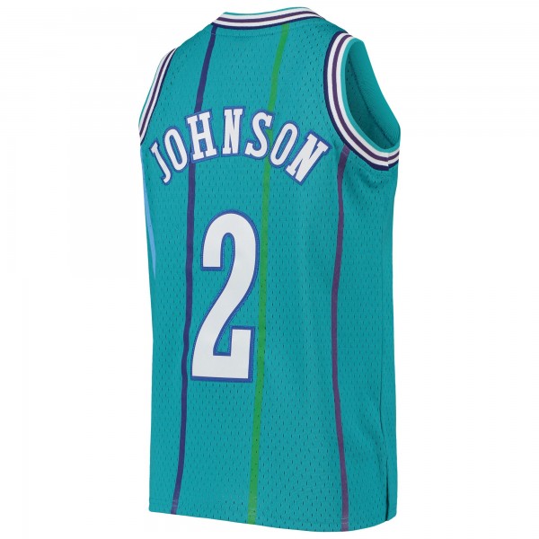 Игровая форма  Larry Johnson Charlotte Hornets Mitchell & Ness Youth 1992-93 Hardwood Classics Swingman - Teal