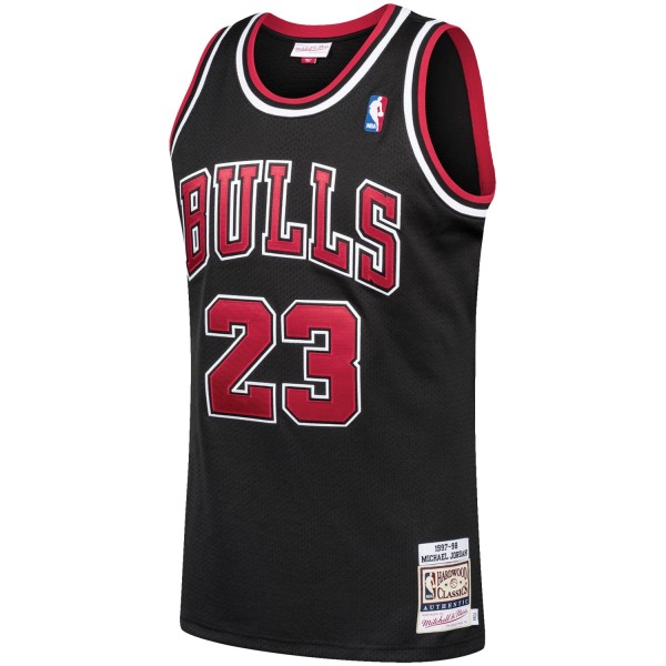 Джерси Chicago Bulls Michael Jordan Mitchell & Ness Black 1997/98 Hardwood Classics Authentic