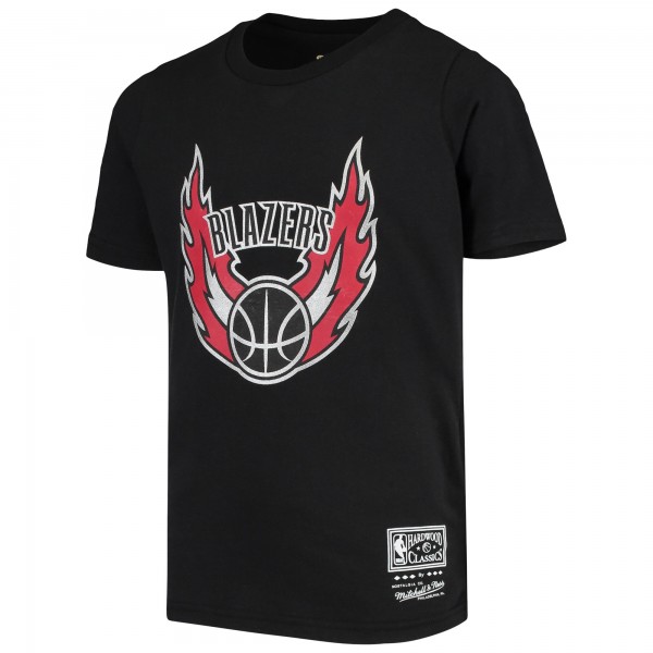 Детская футболка Portland Trail Blazers Mitchell & Ness Hardwood Classics - Black