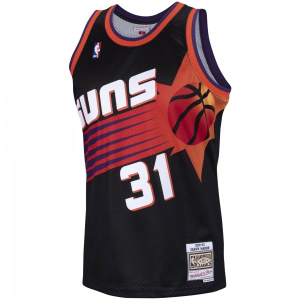 Игровая майка Shawn Marion Phoenix Suns Mitchell & Ness 1999-2000 Hardwood Classics Swingman - Black - оригинальная джерси НБА