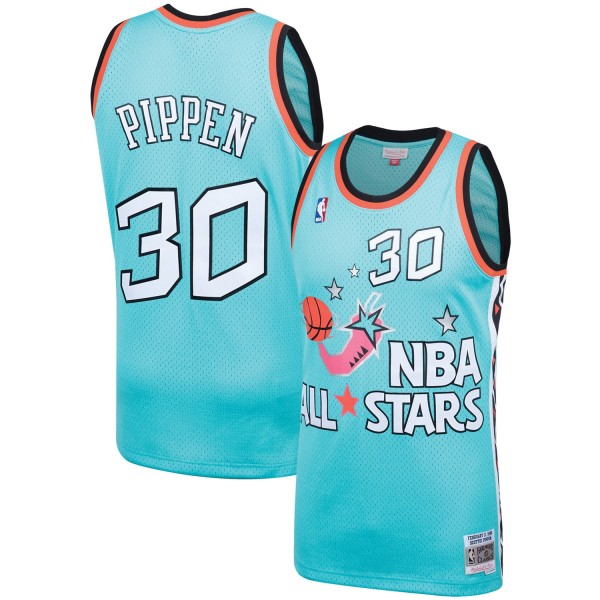 Джерси Eastern Conference Scottie Pippen Mitchell & Ness Teal Hardwood Classics 1996 NBA All-Star Game Swingman