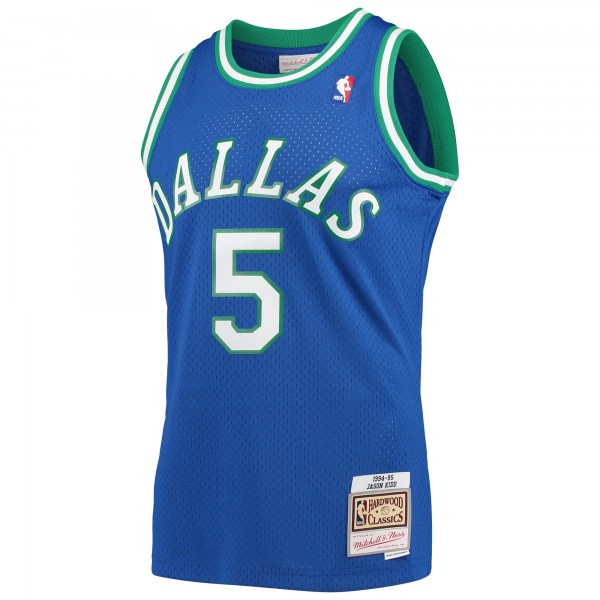 Игровая майка Jason Kidd Dallas Mavericks Mitchell & Ness 1994-95 Hardwood Classics Swingman - Blue - оригинальная джерси НБА