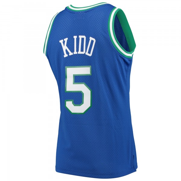 Игровая майка Jason Kidd Dallas Mavericks Mitchell & Ness 1994-95 Hardwood Classics Swingman - Blue - оригинальная джерси НБА
