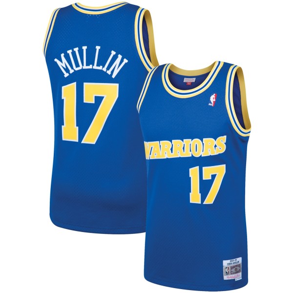 Игровая майка Chris Mullin Golden State Warriors Mitchell & Ness 1993-94 Hardwood Classics Swingman - Royal - оригинальная джерси НБА