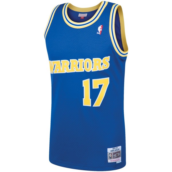 Игровая майка Chris Mullin Golden State Warriors Mitchell & Ness 1993-94 Hardwood Classics Swingman - Royal - оригинальная джерси НБА
