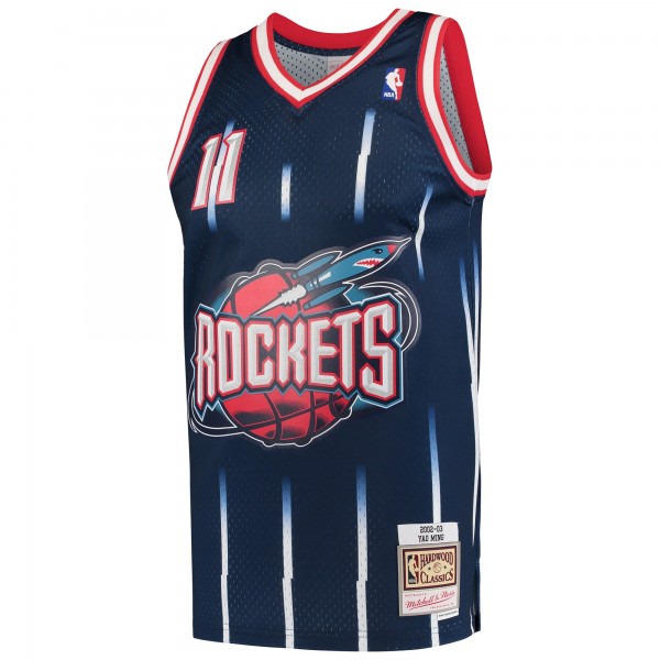 Игровая форма  Yao Ming Houston Rockets Mitchell & Ness Hardwood Classics 2002-03 Swingman - Navy