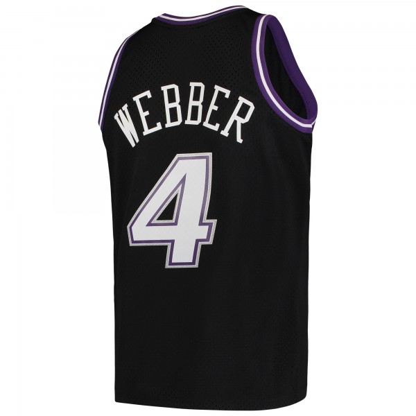 Игровая майка Chris Webber Sacramento Kings Mitchell & Ness Hardwood Classics 2000-01 Swingman - Black - оригинальная джерси НБА