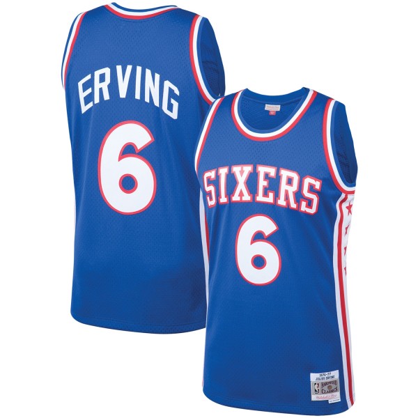 Игровая форма  Julius Erving Philadelphia 76ers Mitchell & Ness Hardwood Classics Swingman - Royal