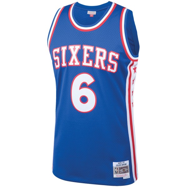 Игровая форма  Julius Erving Philadelphia 76ers Mitchell & Ness Hardwood Classics Swingman - Royal