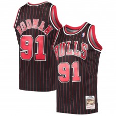 Джерси Chicago Bulls Dennis Rodman Mitchell & Ness Black Hardwood Classics Swingman