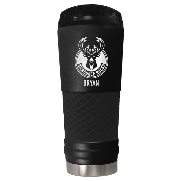 Именной стакан Milwaukee Bucks 24oz. Stealth Draft - Black