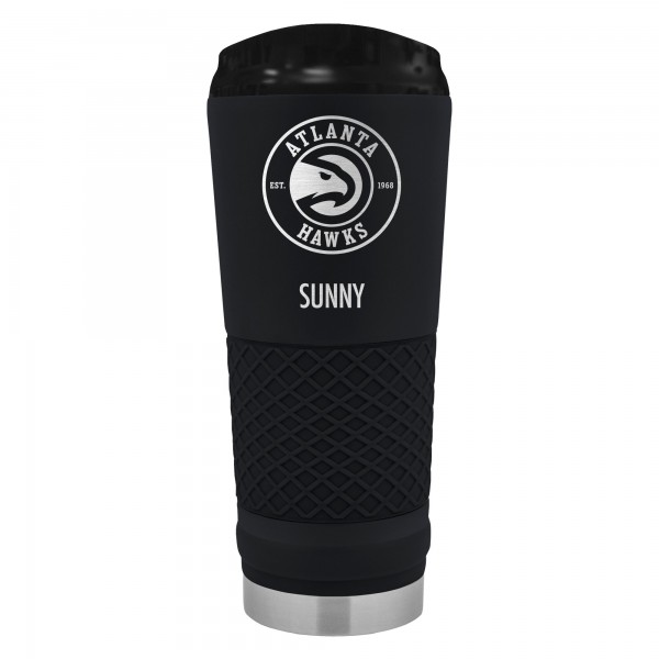Atlanta Hawks Black 24oz. Personalized Stealth Draft Tumbler