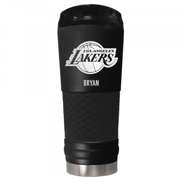 Los Angeles Lakers 24oz. Personalized Stealth Draft Tumbler - Black
