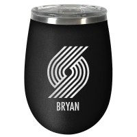 Именной бокал для вина Portland Trail Blazers 12oz. Stealth Wine - Black