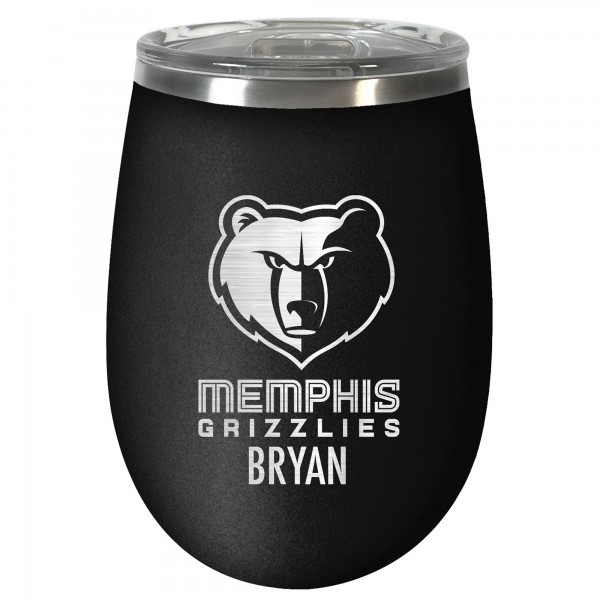Именной бокал для вина Memphis Grizzlies 12oz. Stealth Wine - Black