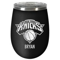 Именной бокал для вина New York Knicks 12oz. Stealth Wine - Black