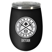 Именной бокал для вина Denver Nuggets 12oz. Stealth Wine - Black