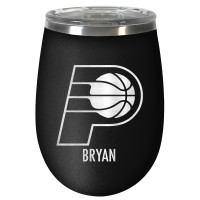 Indiana Pacers 12oz. Personalized Stealth Wine Tumbler - Black