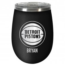 Именной бокал для вина Detroit Pistons 12oz. Stealth Wine - Black