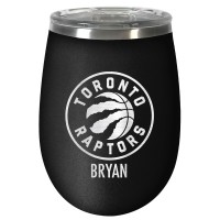 Именной бокал для вина Toronto Raptors 12oz. Stealth Wine - Black
