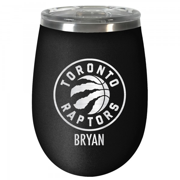Именной бокал для вина Toronto Raptors 12oz. Stealth Wine - Black