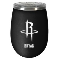 Именной бокал для вина Houston Rockets 12oz. Stealth Wine - Black