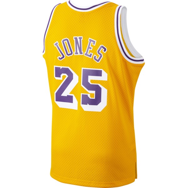Игровая майка Ed Jones Los Angeles Lakers Mitchell & Ness 1994-95 Hardwood Classics Swingman - Gold - оригинальная джерси НБА
