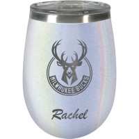 Именной бокал для вина Milwaukee Bucks 12oz. Opal