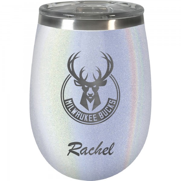 Именной бокал для вина Milwaukee Bucks 12oz. Opal