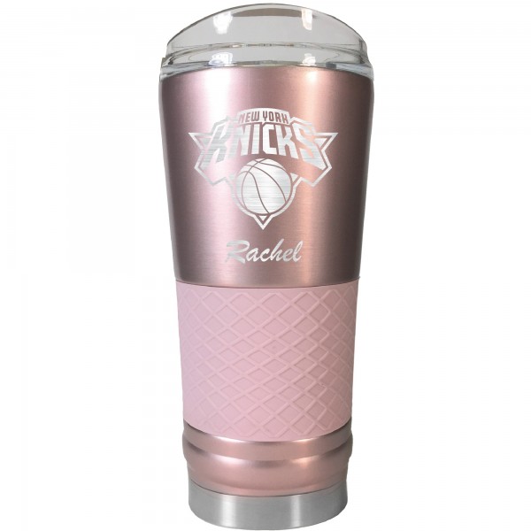 Именной стакан New York Knicks 24oz. Rose Gold Draft