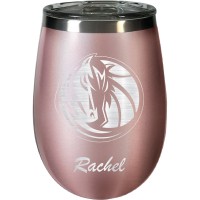 Именной бокал для вина Dallas Mavericks 12oz. Rose Gold