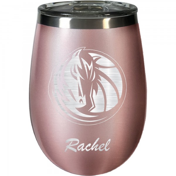 Именной бокал для вина Dallas Mavericks 12oz. Rose Gold