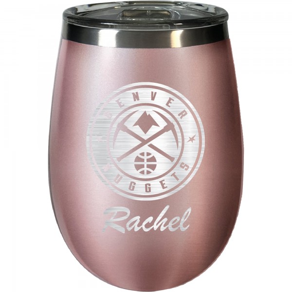 Именной бокал для вина Denver Nuggets 12oz. Rose Gold