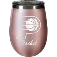 Indiana Pacers 12oz. Personalized Rose Gold Wine Tumbler
