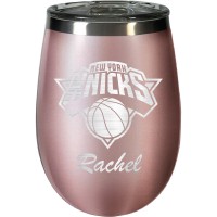 Именной бокал для вина New York Knicks 12oz. Rose Gold