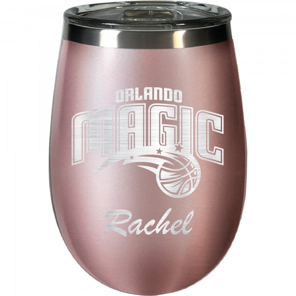Именной бокал для вина Orlando Magic 12oz. Rose Gold